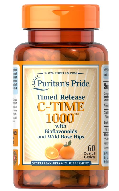 Puritan's Pride Time Released Vitamin C 1000mg 60 Capsules