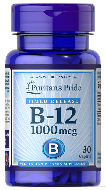 Puritan's Pride Vitamin B 12 1000mg 30 Caplets