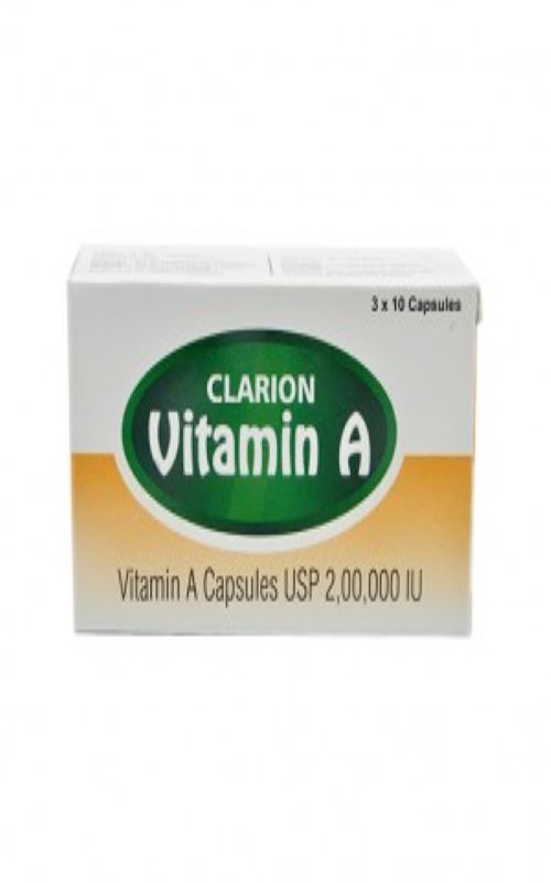 Clarion Vitamin A 2,00,000 IU 30 Capsules