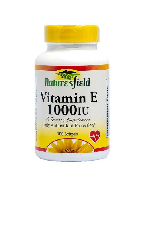 NaturesField Vitamin E 1000iu 100 Softgel 