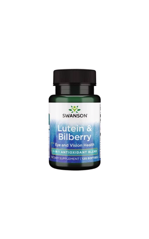 Swanson Lutein & Bilberry 120 Softgels 