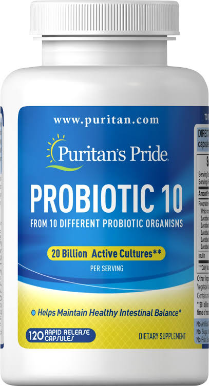 Puritans Pride Probiotic 10 120 Capsules 