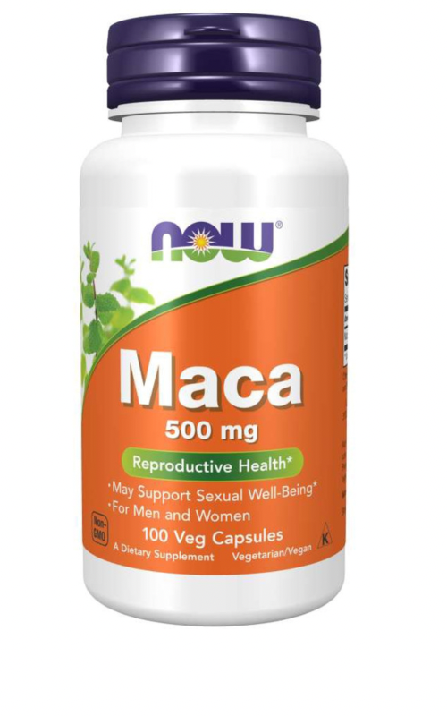 Now Maca 500mg 100 Capsules 