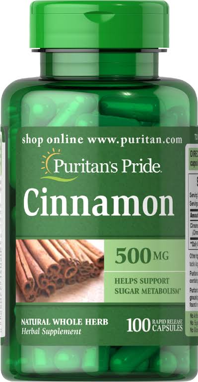 Cinnamon 500mg 100 Capsules 