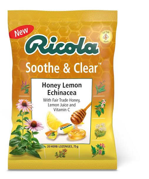 Ricola Soothe and Clear Honey Lemon Echinacea 