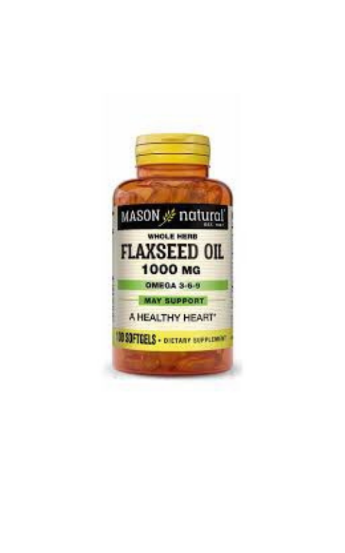 Mason natural Flax Seed Oil 1000 mg Omega 3-6-9