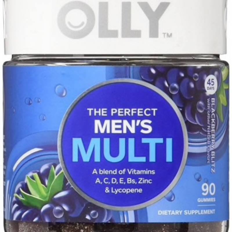 Olly Perfect Mens Multi Blackberry Blitz 90 Gummies 