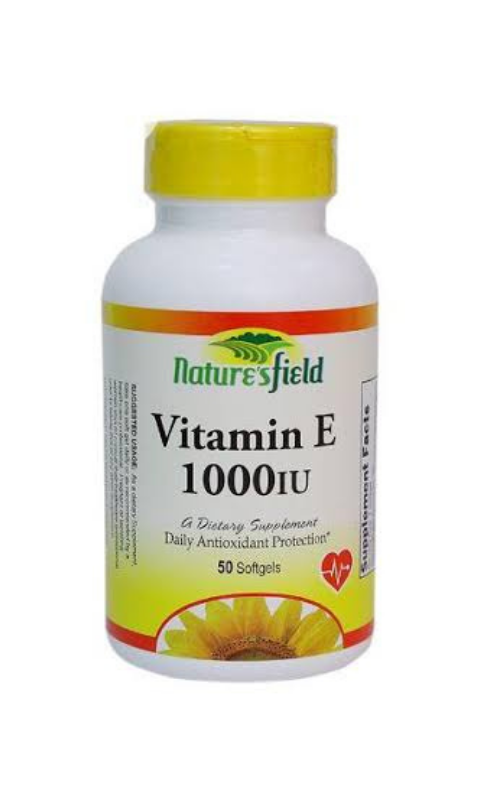 NaturesField Vitamin E 1000iu 50 Softgel 