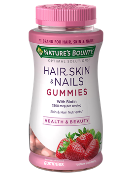 Natures Bounty Hair, Skin and Nails 80 Gummies with Biotin