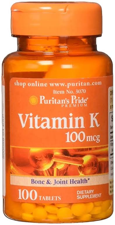 Puritans Pride Vitamin K 100 mcg 