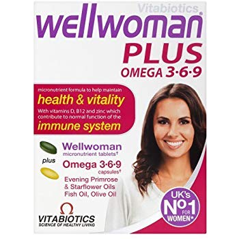 Vitabiotics Wellwoman Plus Omega-3,6,9 - 56 Tablets/Capsules