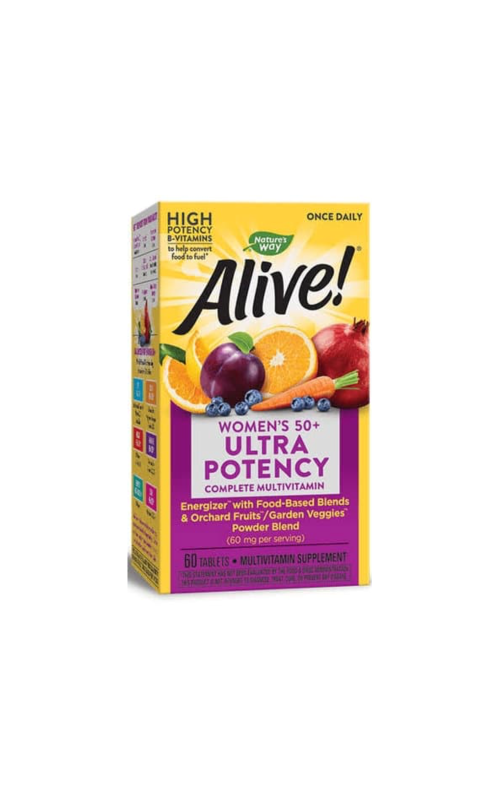 Alive! Once Daily Womens 50+ Ultra Potency Multivitamin 60 Tablets 