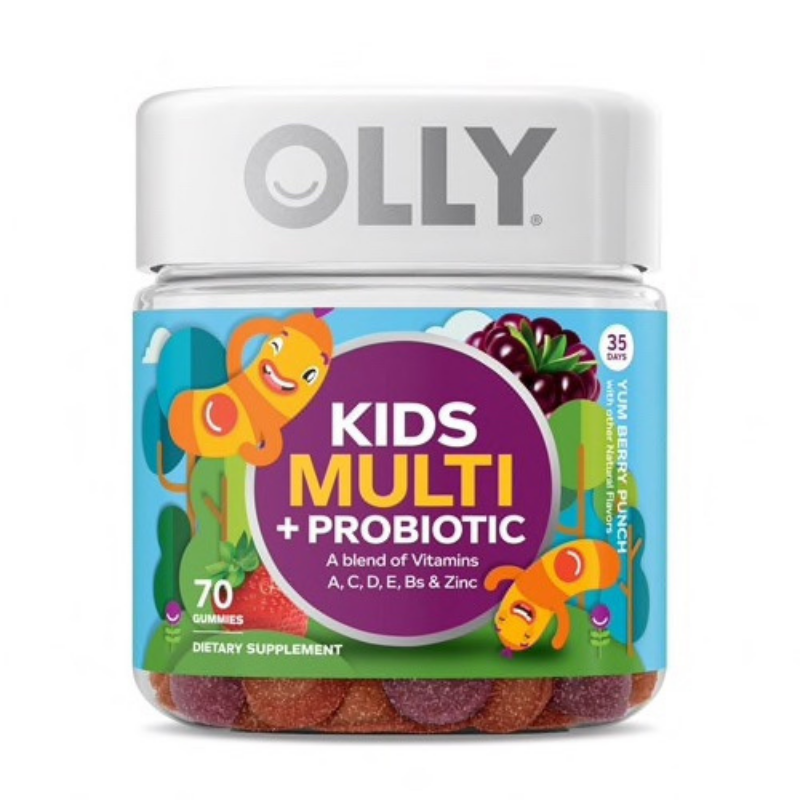 Olly Kids Multi plus Probiotic Yum Berry Punch 70 Gummies 