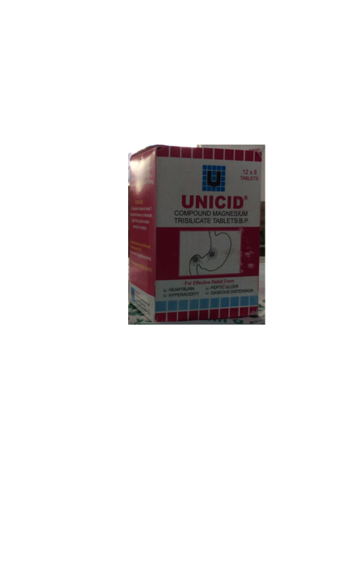 Unicid Compound Magnesium Trisilicate Tablets 96 Tablets