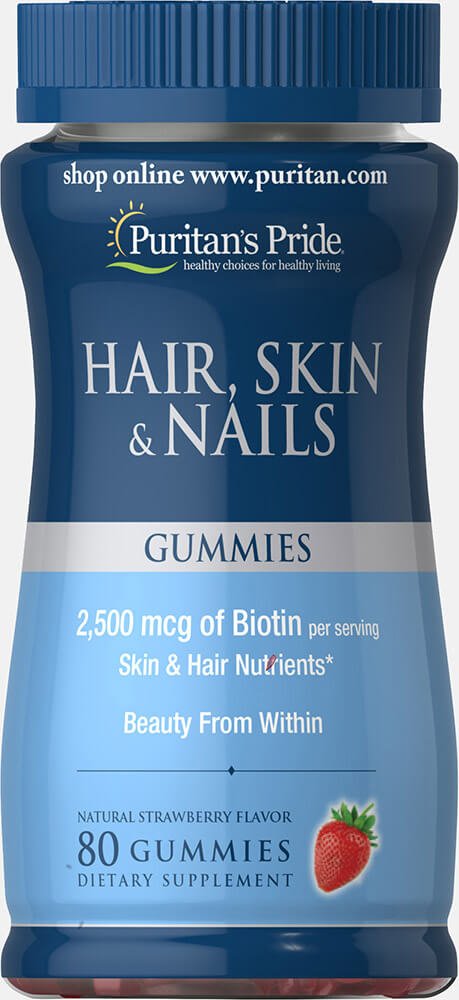 Puritans Pride Hair,Skin and Nail Gummies 