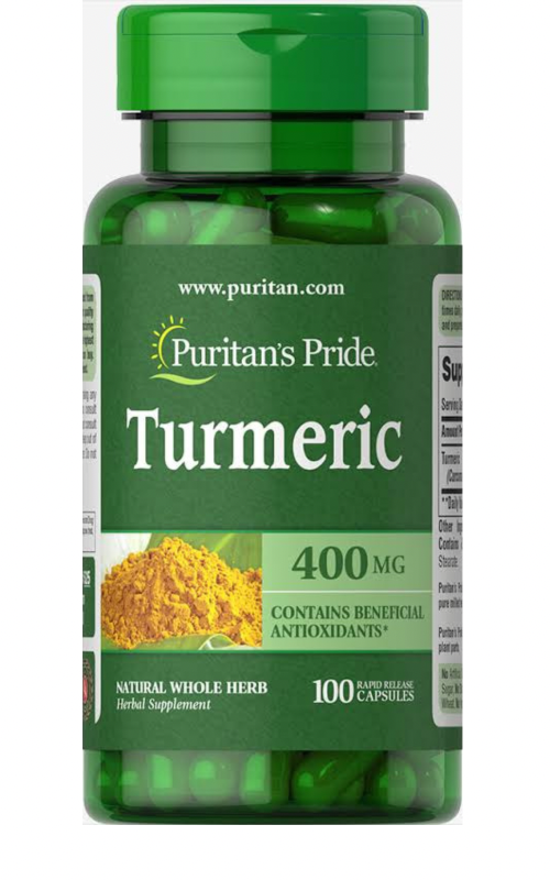 Puritans Pride Turmeric 400mg 100 Capsules 