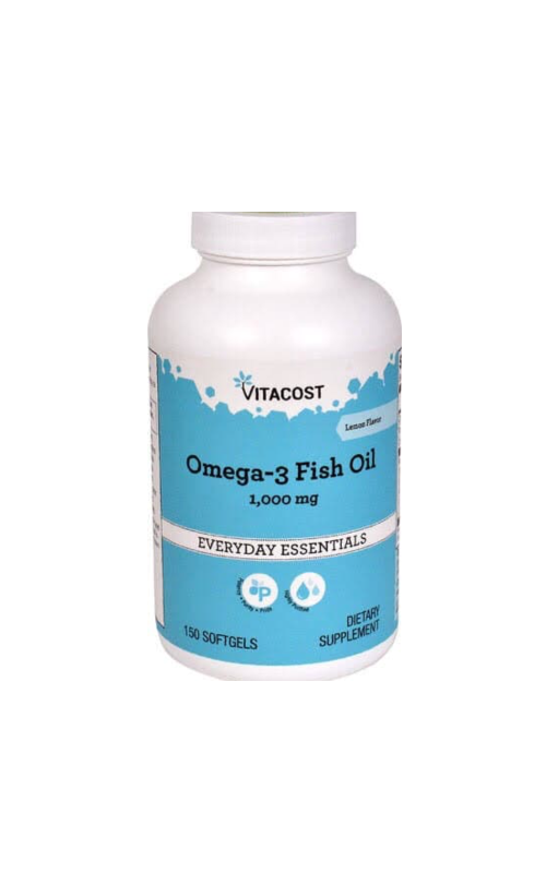 Vitacost Omega 3 Fish Oil 1000mg 150 Softgels