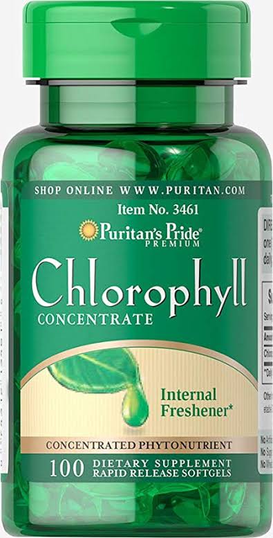 Puritan's Pride Chlorophyll Concentrate 50mg 100 Softgel 