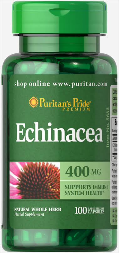 Puritans Pride Echinacea 400mg 100 Capsules