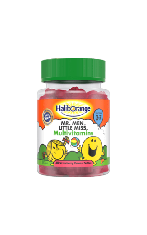 HalibOrange Mr. Men Little Miss Multivitamins 30 Strawberry Flavour Softies 