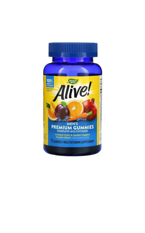 Alive! Mens Premium Gummies Multivitamin 75 Gummies