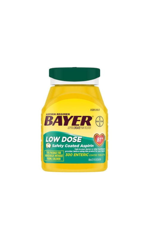 Bayer Low Dose Aspirin 81mg 320 Enteric Coated Tablets