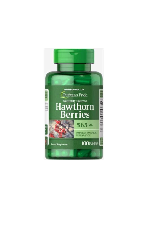 Puritans Pride Hawthorn Berries 565 mg 100 Capsules 