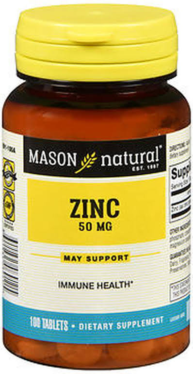 Mason Natural Zinc 50 mg 100 Tablets