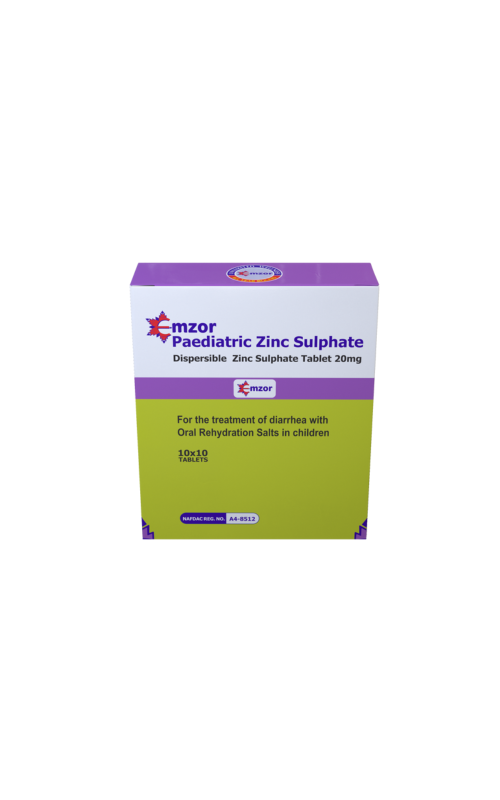 Emzor Paediatric Zinc Sulphate 10 Tablets