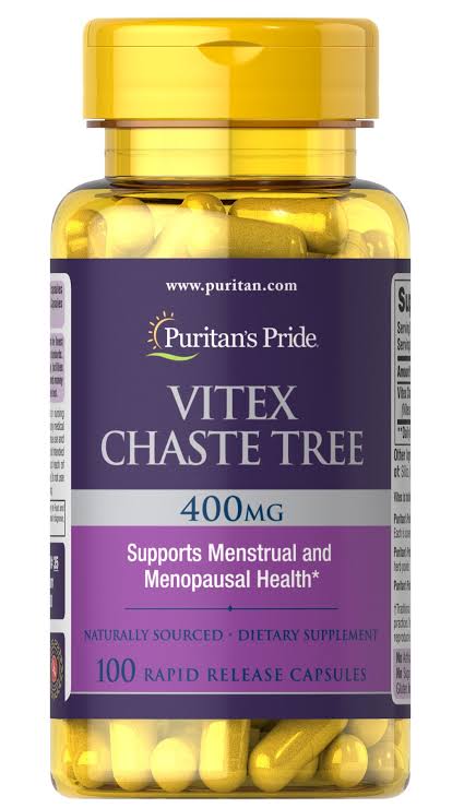 Puritan's Pride Vitex Chaste Tree 400mg 100 capsules 