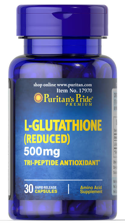 Puritans Pride L - Glutathione (Reduced) 500mg 30 Capsules 