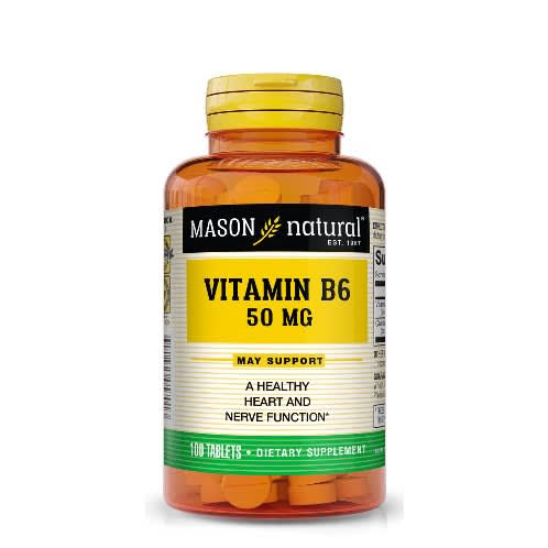 Mason Natural Vitamin B6 50mg 100 Tablets