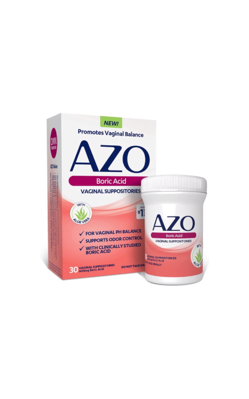 Azo Boric Acid 30 Vaginal Suppositories 