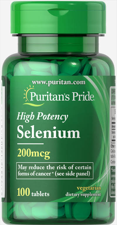 Puritans Pride Selenium 200mcg 100 Tablets