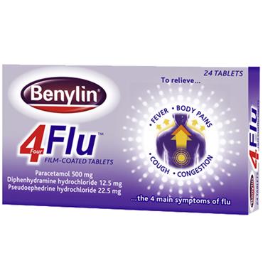 Benylin 4Flu 12 Tablets 