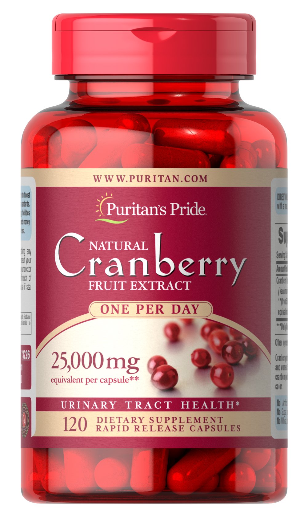 Puritans Pride One A Day Cranberry 120 Capsules 