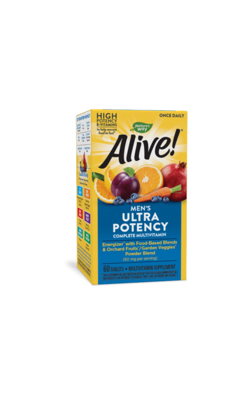 Alive! Once Daily Mens Ultra Potency Multivitamin 60 Tablets