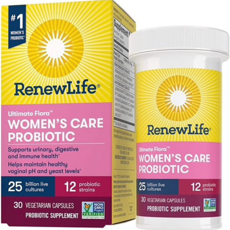 Renew Life Womens Care Probiotic Ultimate Flora 25 Billion 30 Capsules 