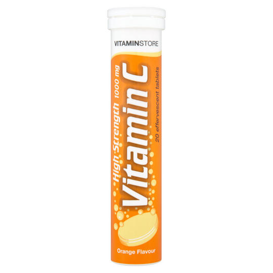 Vitamin Store High Strength Vitamin C Orange Flavour 20 Effervescent Tablets