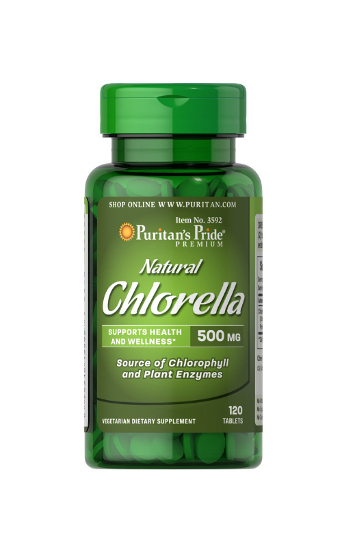 Puritan's Pride Natural Chlorella 500mg 120  Tablets