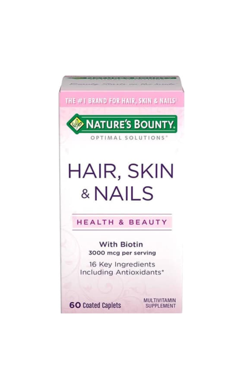 Natures Bounty Hair, Skin & Nails With Biotin  60 Caplets