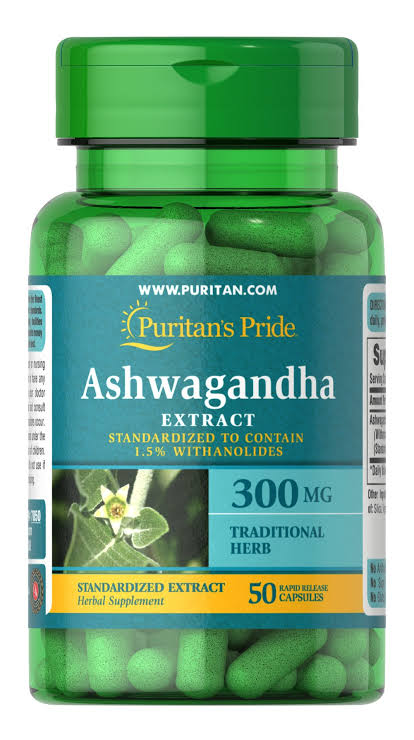 Puritans Pride Ashwagandha 300mg 50 Capsules