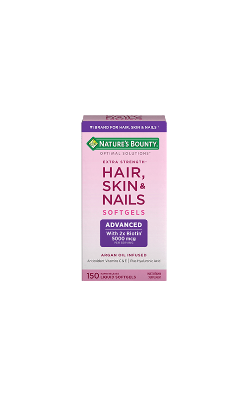 Natures Bounty Hair, Skin And Nails Advanced 150 Softgels 