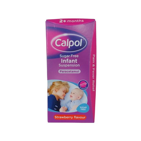 Calpol 2+ Months Sugarfree Strawberry 100ml