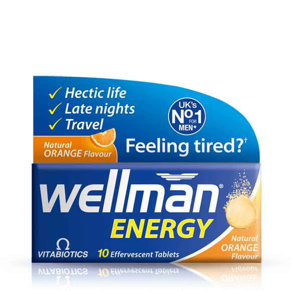 Vitabiotics Wellman Energy - 10 Effervescent Tablets