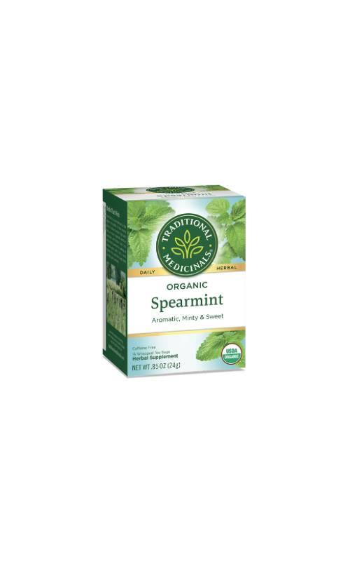 Organic Spearmint 16 Wrapped Teabags 