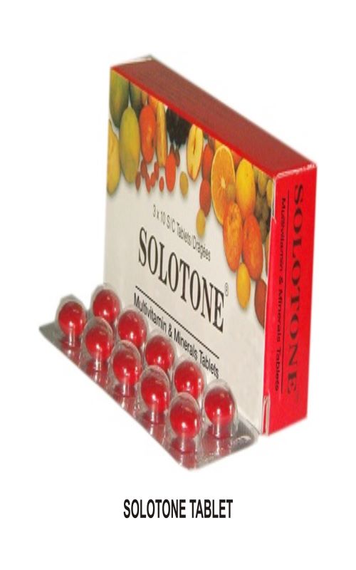 Solotone Multivitamin & Minerals Tablets 3 x 10 Tablets