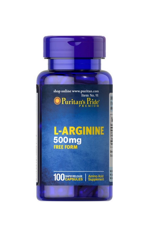 Puritan's Pride L - Arginine 500mg 100 Capsules 