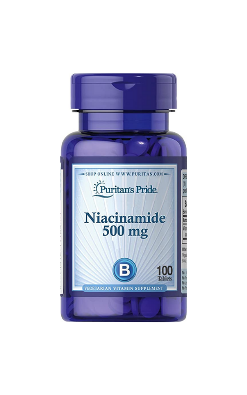 Puritan's Pride Niacinamide 500mg 100 Tablets