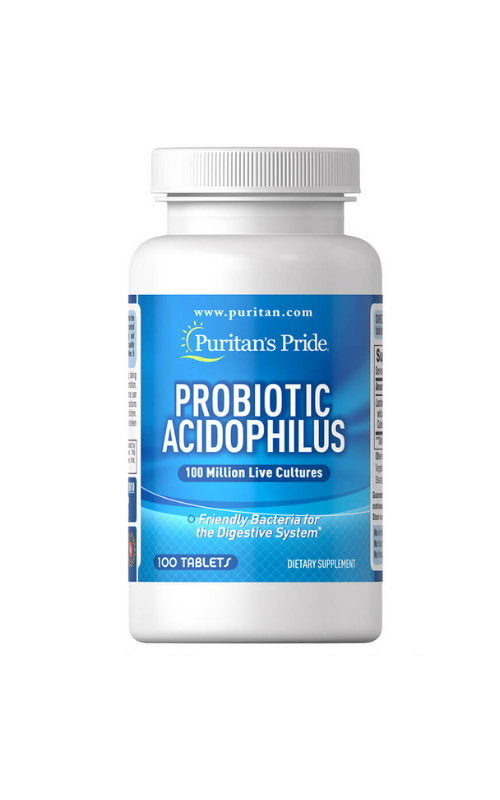 Puritan's Pride Probiotic Acidophilus 100 Tablets